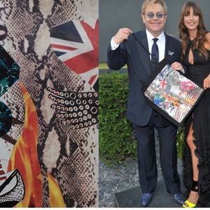 Jimmy choo x Elton John tote bag